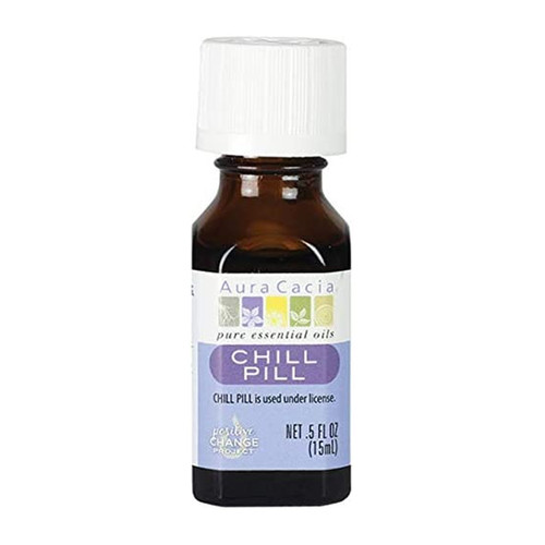 Aura Cacia Chill Pill Stress Down Essential Oil 0.5 Ounce