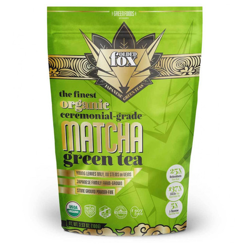 Green Foods Folded Fox Matcha Green Tea 3.53 oz (100g)