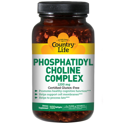 Country Life Phosphatidyl Choline 100 Softgels