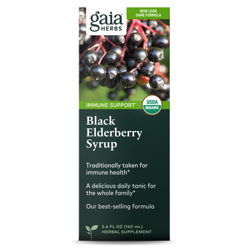 Gaia Herbs Black Elderberry Syrup - Extra Strength 5.4 oz