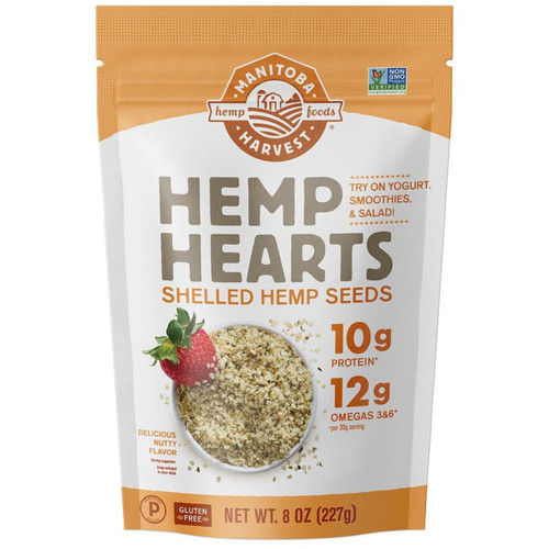 Manitoba Harvest Hemp Hearts Shelled Hemp Seeds Delicious Nutty Flavor 8 oz (227 g)