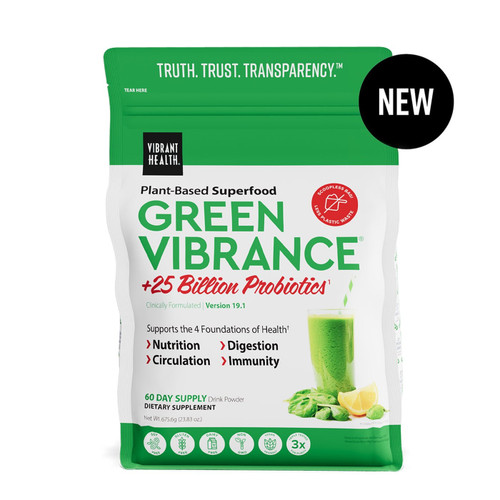 Vibrant Health Green Vibrance +25 Billion Probiotics 23.83 oz Pouch (675.6g)