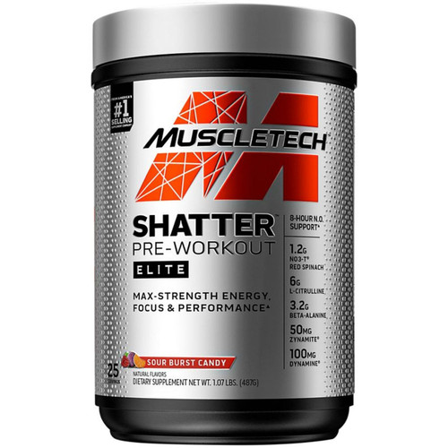 MuscleTech - Shatter Pre-Workout Elite Sour Burst Candy (25 Servings)