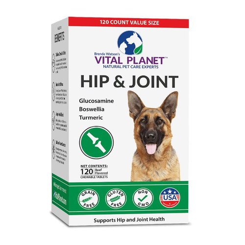 Vital Planet Dogs Hip & Joint 120 Chewable Tablets