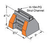 HBM-Support With 13⁄16" H-164 Pre-Galv. Steel Channel