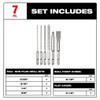 Milwaukee 48-20-7662 6pc. SDS Plus MX4 4-Cutter & Chisel Kit