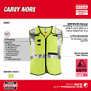 Milwaukee 48-73-5312 AR/FR Cat. 1 Class 2 Breakaway High Visibility Yellow Safety Vest - L/XL