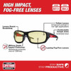 Milwaukee 48-73-2121 Performance Safety Glasses - Yellow Fog-Free Lenses (Polybag)