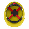 Milwaukee 48-73-1202 Yellow Front Brim Vented Hard Hat with 4PT Ratcheting Suspension  Type 1 Class C