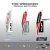 Milwaukee 48-00-5541 6" 6 TPI THE WRECKER with Carbide Teeth SAWZALL® Blade 5PK