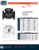 125# Cast Iron Flanged Check Valve Dimensions