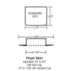 Escutcheon Pendant 2pc Set Standard 401 Cup &  Flush Skirt CP