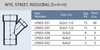 PVC DWV Reducing Street Wye (SPG x HUB x HUB) Box Quantities