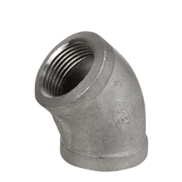 150# Stainless Steel Threaded 45 Degree Elbow