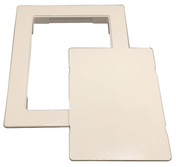 6"x 9" White ABS Snap-In Access Panel