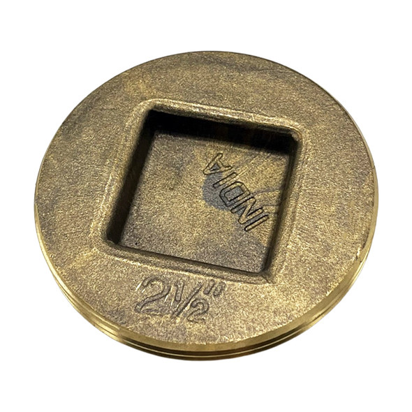 2 1/2" Countersunk Head Brass Plug