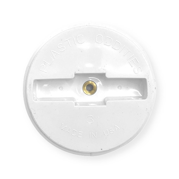 3" PVC Cleanout Plug With Screw