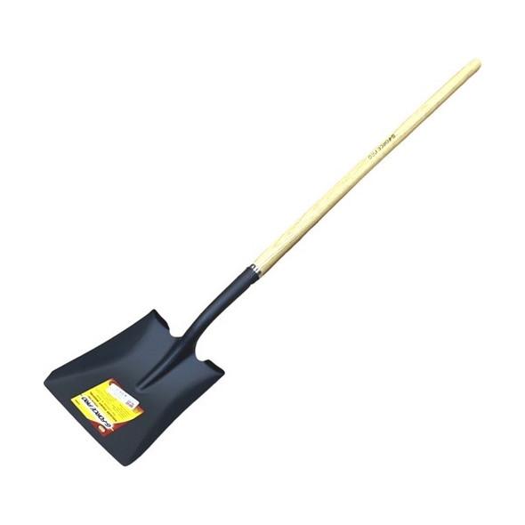 Square Blade Wood Long Handle Shovel