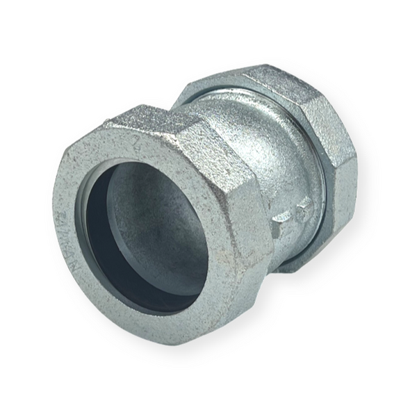 2 1/2" Short Galvanized Compression Coupling