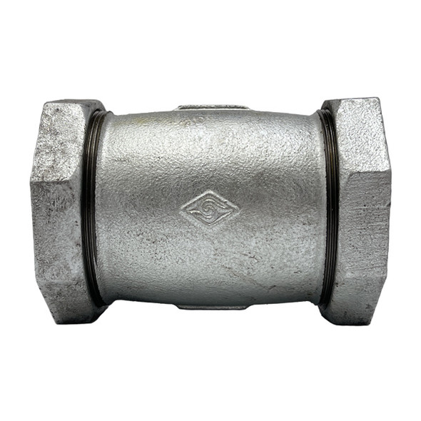 2 1/2" Long Galvanized Compression Coupling