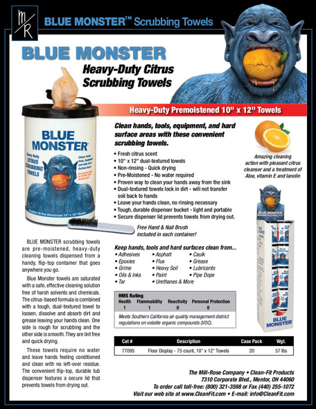 Blue Monster 77095 Literature