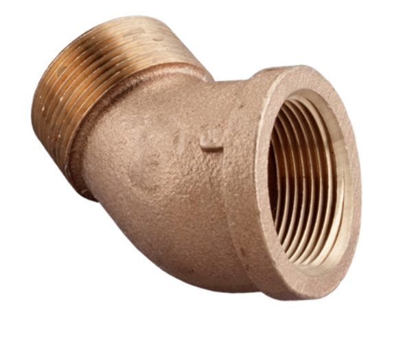 125# Lead Free Brass Street 45 Degree Elbow