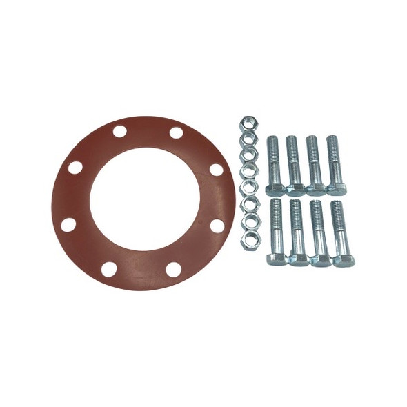 6" Companion Flange Gasket Kit with Bolts & Nuts – Rubber