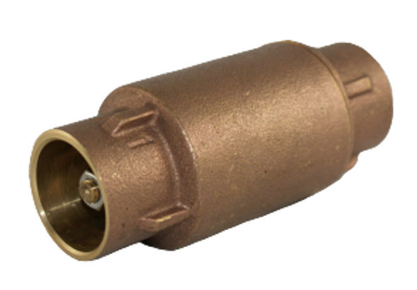 Brass In-Line Check Valve Sweat Ends