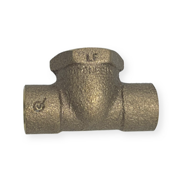 1/2C” X 1/2C” X 1/2" FIP Cast Brass Adapter Tee (Lead-Free)