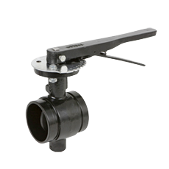 Mechanical 300#  Grooved Butterfly Valve EPDM Lever Operated