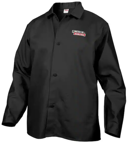 Fire Resistant X-Large Black Cloth Welding Jacket