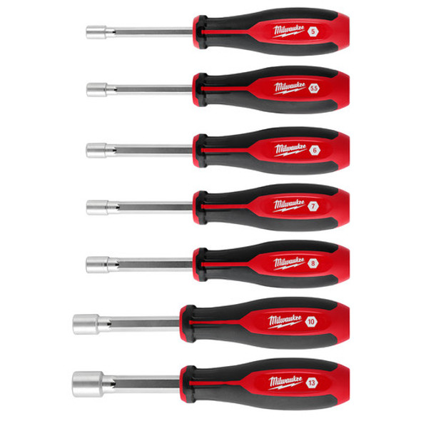 Milwaukee 48-22-2548 7pc Metric HollowCore Magnetic Nut Driver Set