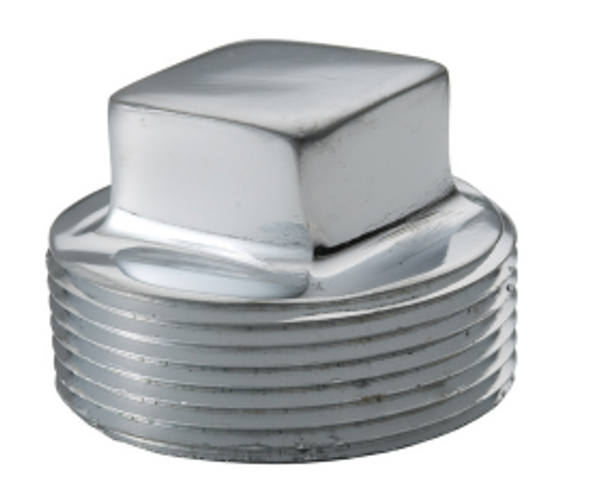 Leaded Import Chrome Plated Square Head Solid Plug