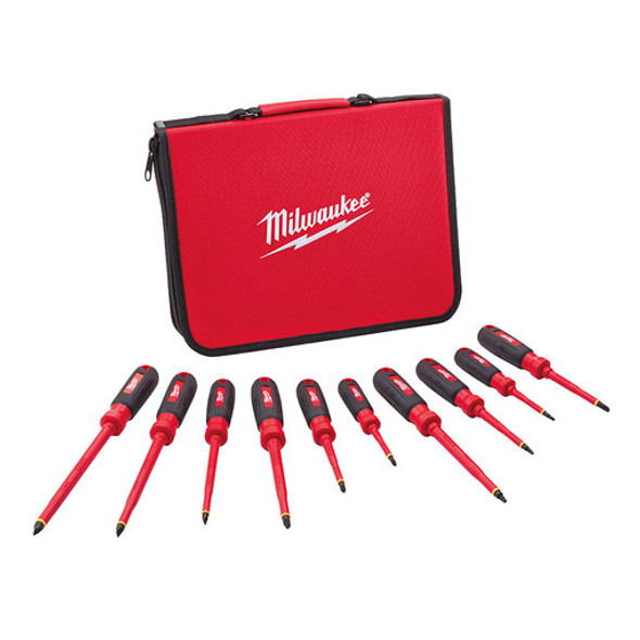 Milwaukee 48-22-2210 10PC 1000V Insulated Screwdriver Set w/ EVA Foam Case