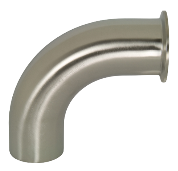 Sanitary 90 Degree Clamp x Buttweld Elbow