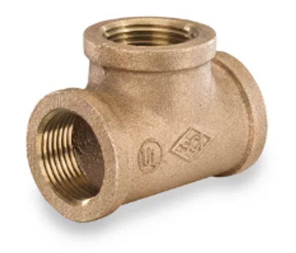 125# Bronze Lead-Free Threaded Tee