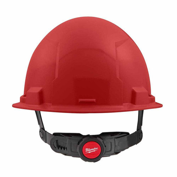 Milwaukee 48-73-1128 Red Front Brim Hard Hat with 6PT Ratcheting Suspension  Type 1 Class E