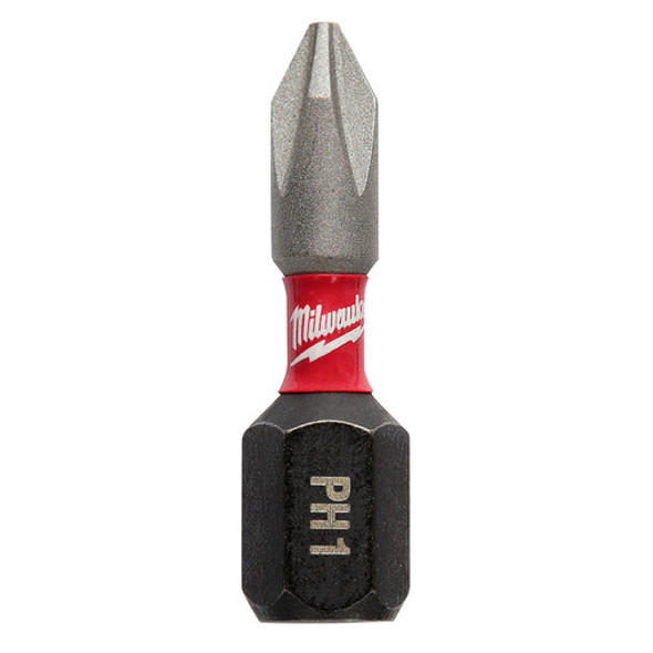 Milwaukee 48-32-4280 SHOCKWAVE Impact Phillips #1 Insert Bit (250 Pack)