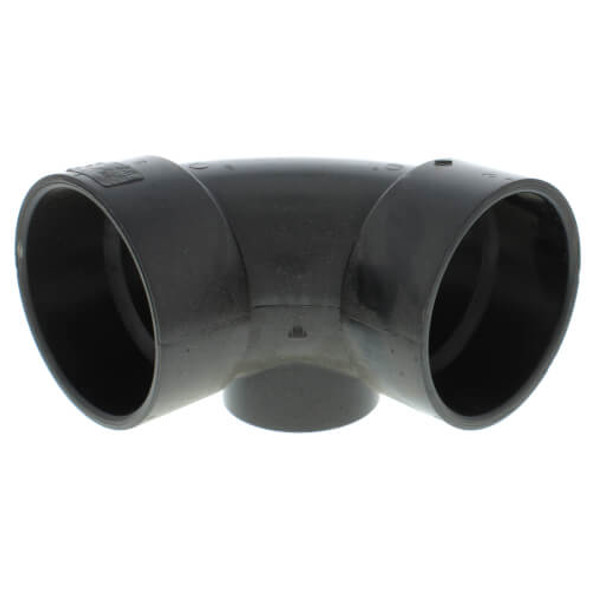 ABS DWV 90 Elbow W/ Side Inlet (Hub x Hub x Hub)