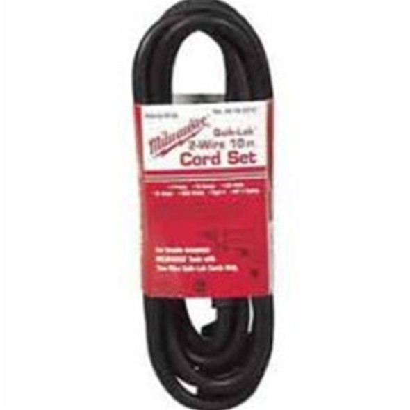 Milwaukee 48-76-5110 Quik-Lok 10-Foot 2 Wire Double Insulated Cord with Twist Lock