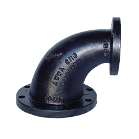 Ductile & Cast Iron Flanged Reducing 90 Elbow