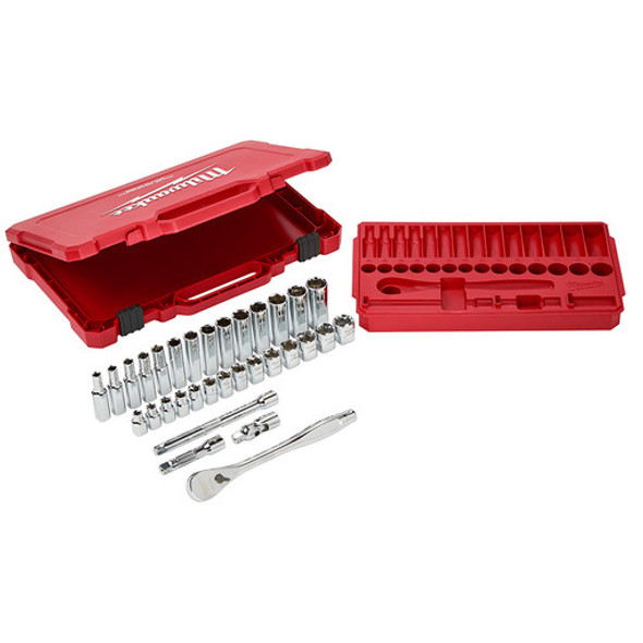 Milwaukee 48-22-9508 3/8" Drive 32 Piece Ratchet & Socket Set - Metric