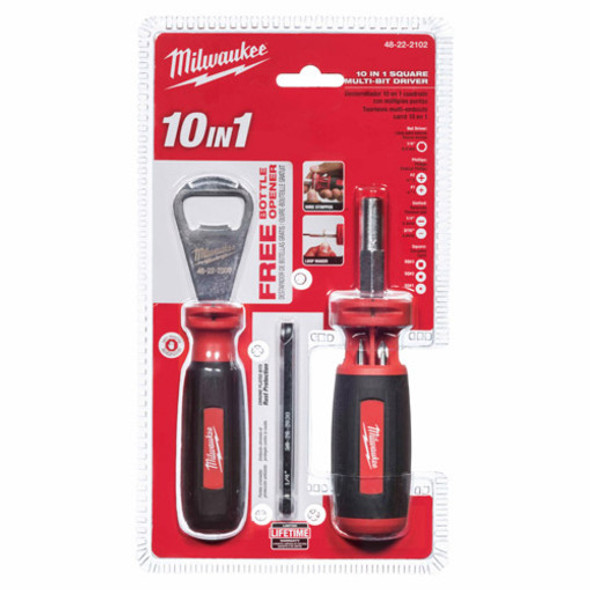 Milwaukee 48-22-2132 9-in-1 Square Drive Multi-bit Driver