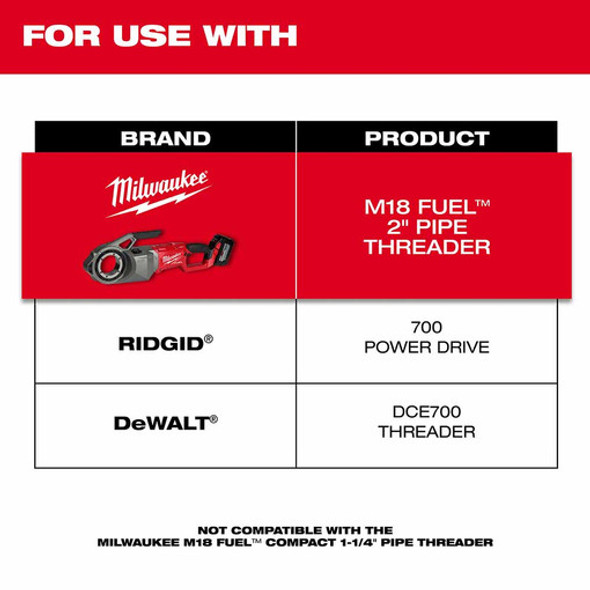 Milwaukee 48-36-1003 1" Alloy NPT Portable Pipe Threading Forged Aluminum Die Head