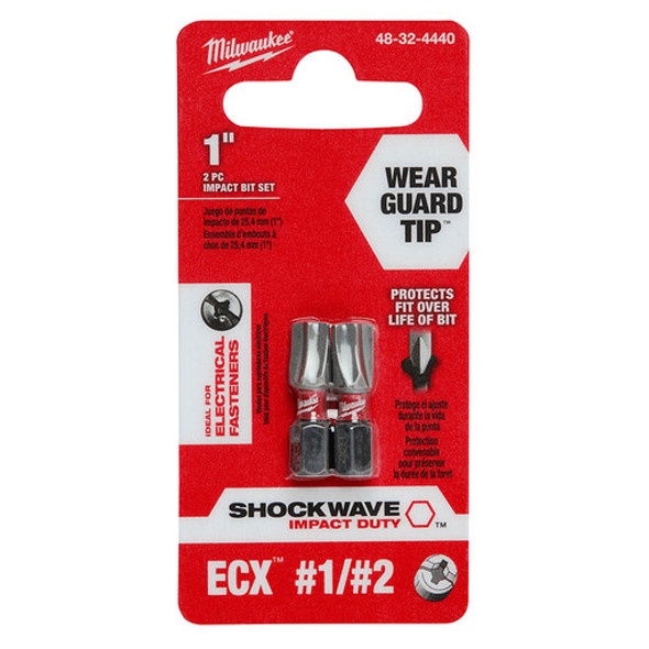 Milwaukee 48-32-4440 2PC 1" IMPACT BIT ECX1-ECX2