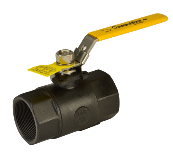 Carbon Steel Std Port 2PC Threaded Ball Valve