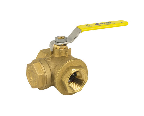 Brass Ball Valve, Full Port, Threaded Connection, Integrated Strainer, 400 WOG