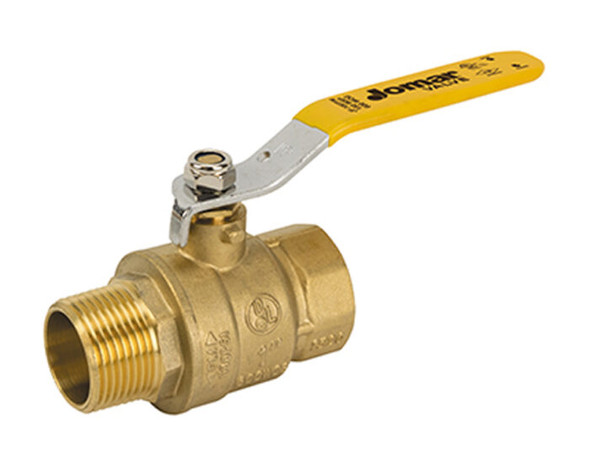 Brass Ball Valve, Full Port, 2 Piece, MIP x FIP Connection, 600 WOG