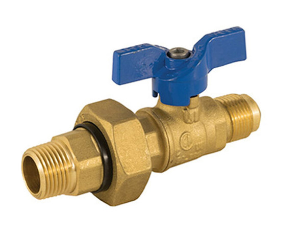 Gas Ball Valve, 2 Piece, Integrated Dielectric Union End, 600 WOG