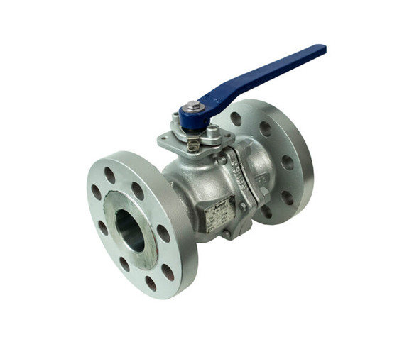 Carbon Steel Ball Valve, 2 Piece, Full Port, Flanged Connection, Class 300, Stainless Steel Ball and Stem